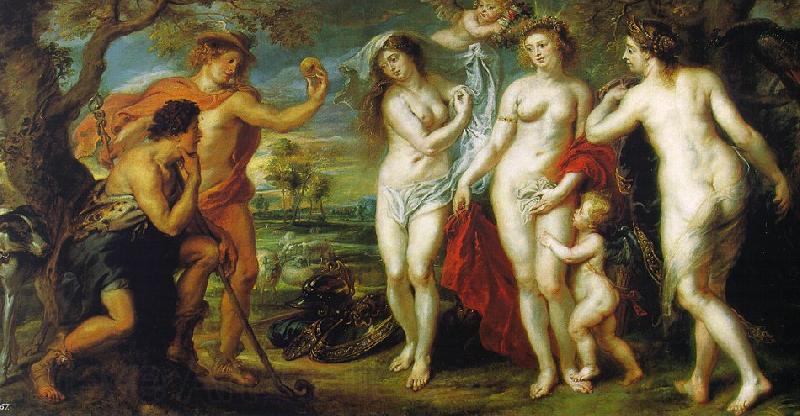 Peter Paul Rubens The Judgment of Paris Norge oil painting art